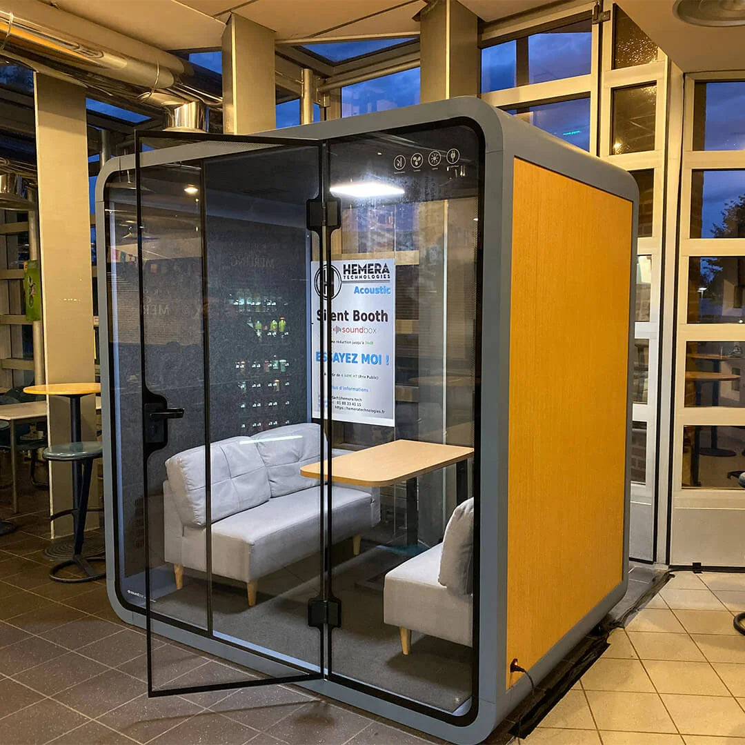 2-4 Person Privacy Booth | Office Furniture Pod | Shop Now – Chairly