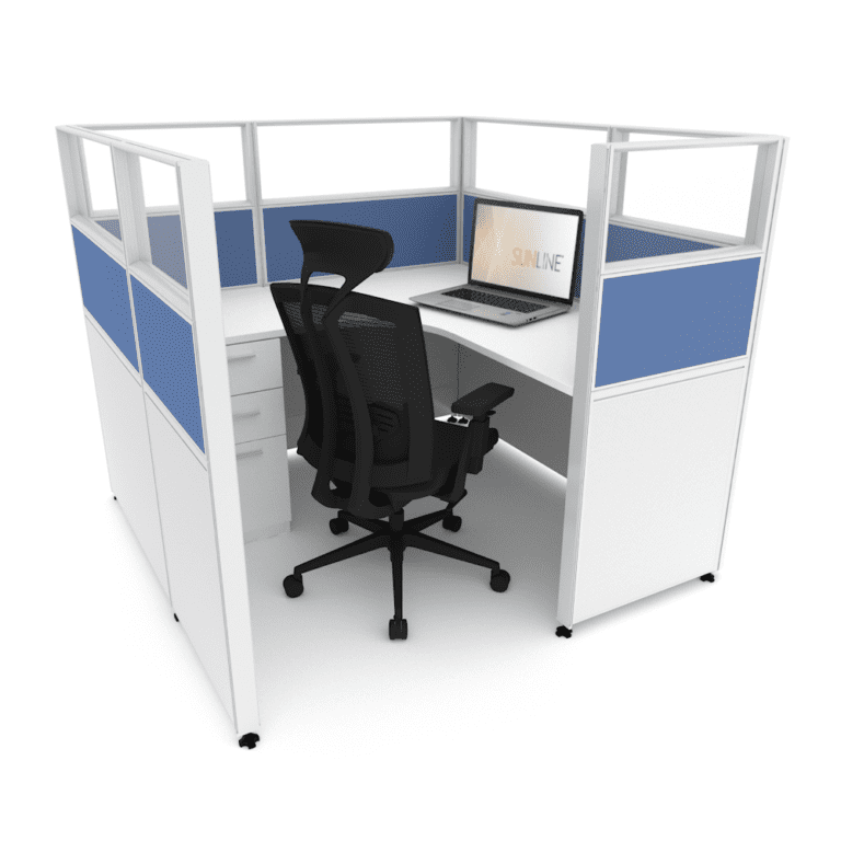 Sunline Sliding Cubicle: 5’ x 5′ – 65″ High