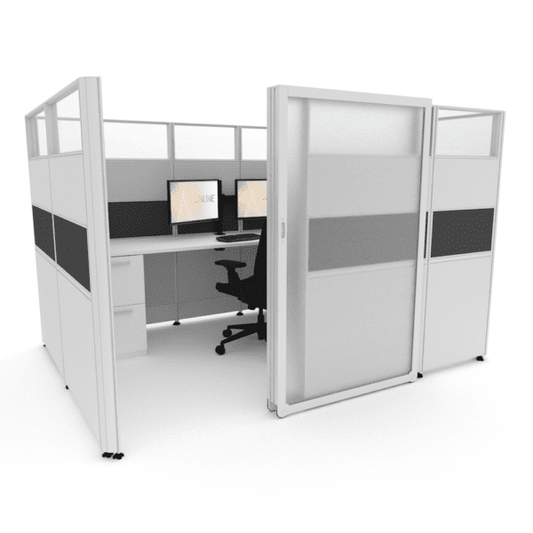 Sunline Sliding Cubicle: 8’ x 6′ – 65″ High With Sliding Door