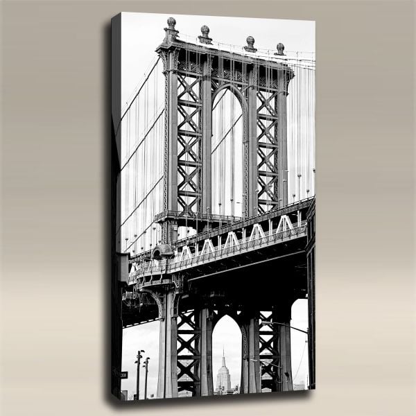 Chairly Acoustics Cities Collection -  Brooklyn Bridge B&W