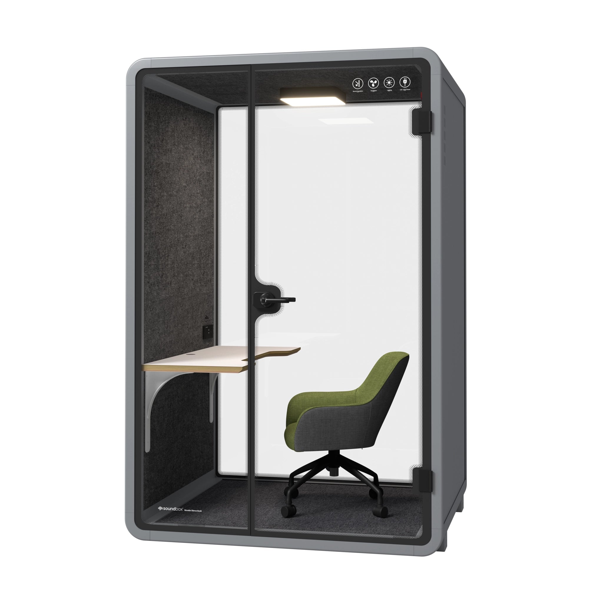 1-2 Person Privacy Booth | Office Furniture Pod | Shop Now – Chairly