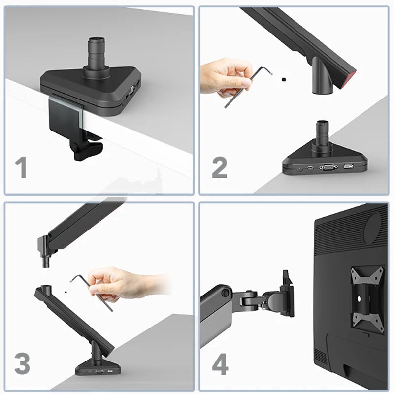 Single Monitor Arm with Docking Station