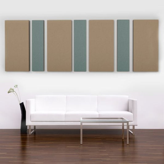 Pinstripe - Suede Acoustic Panels Set of 7